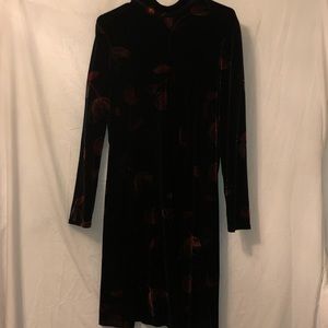 Black & Red Suede dress